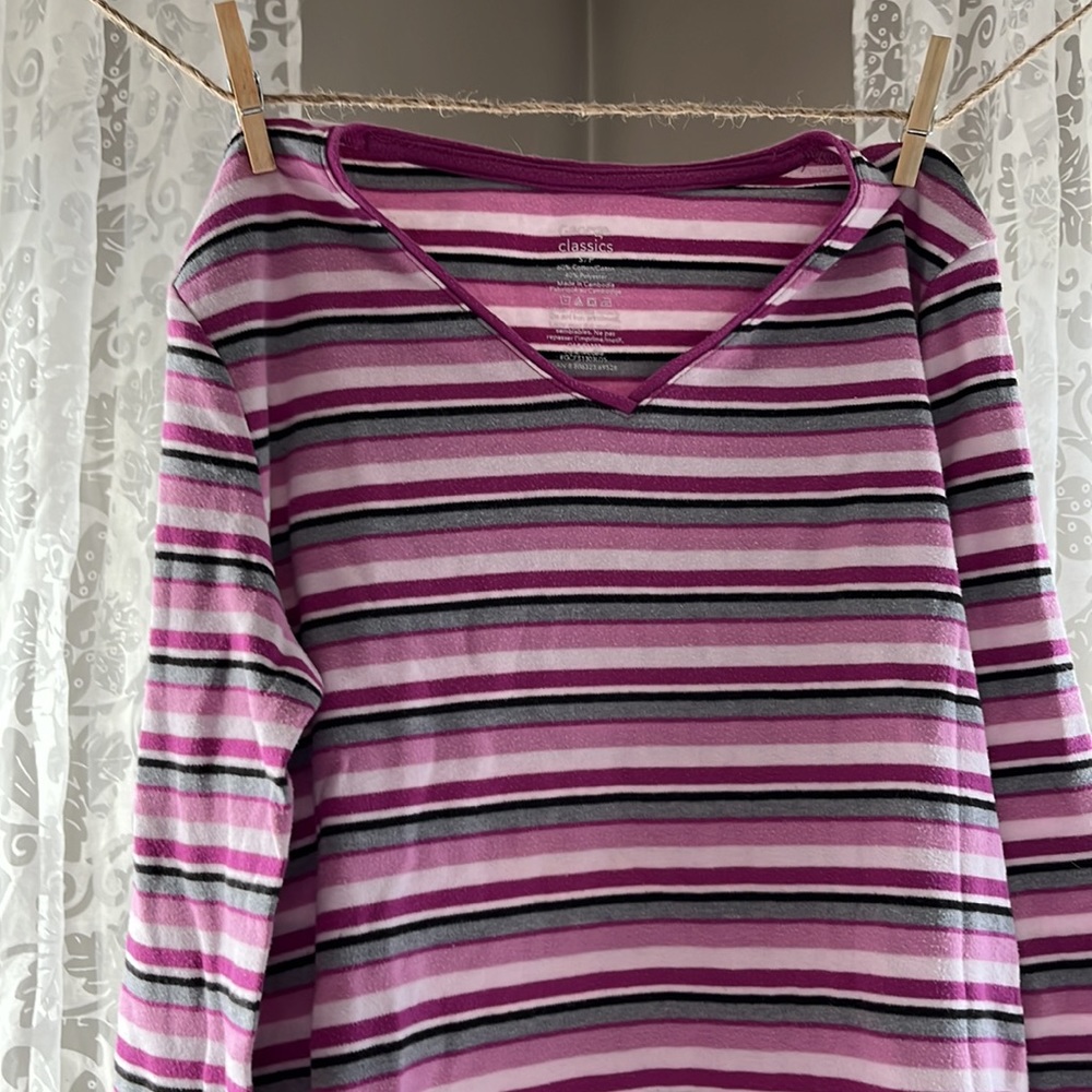 Pink Striped Long Sleeve